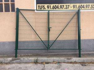 Puerta Verde con Malla Electrosoldada de 5,00 x 1,50 m.Alt. - Imagen 2
