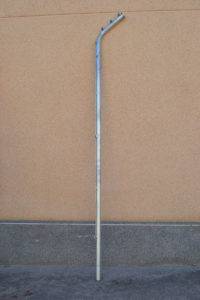 Poste Zincado Arranque Derecha con Brazo para Malla Simple Torsión - Imagen 2