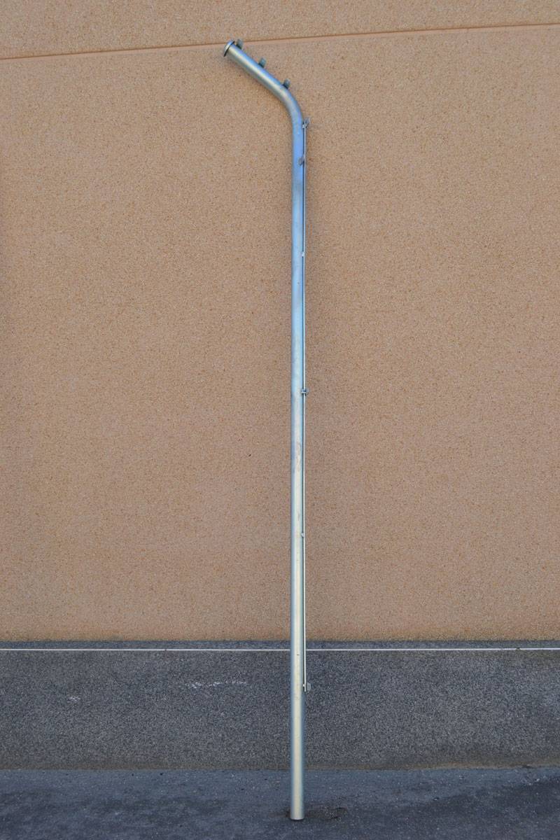 POSTE-ZINCADO-A.jpg Poste Zincado Arranque Izquierda con Brazo para Simple Torsión - Imagen 1